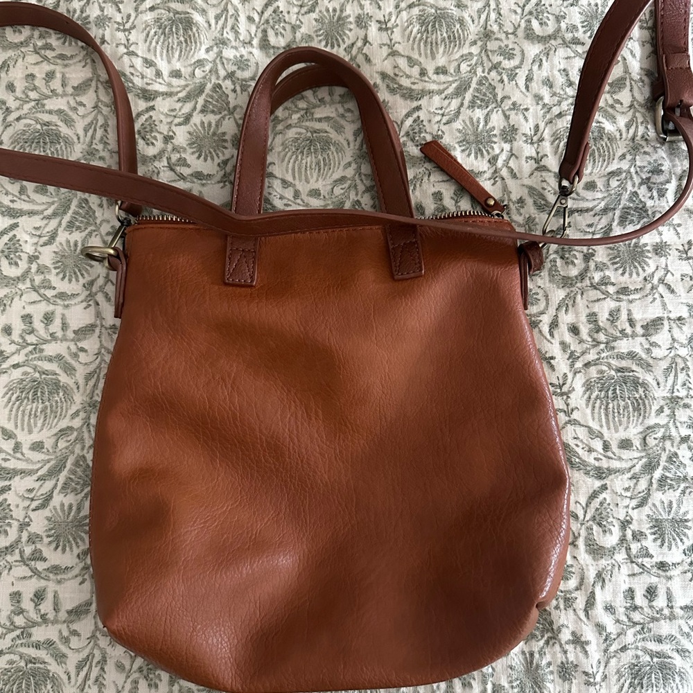 Brown cross body purse